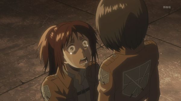 Shingeki no Kyojin Episode 8 - Sasha Tears